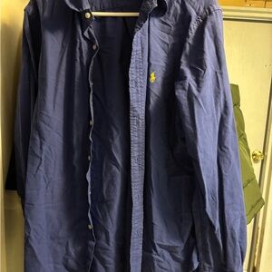 Ralph Lauren Men's Blue button up shirt